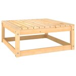 vidaXL Repose-pieds de jardin avec coussins lot de 2 Bois pin solide