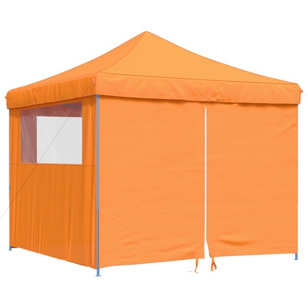 vidaXL Tente de réception pliable escamotable avec 4 parois latérales
