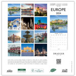 Grand Calendrier Mural 29x29  cm - 2025 - Europe - Draeger