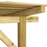 vidaXL Abri de stockage du bois de chauffage Bois de pin imprégné