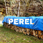 Perel Bâche  résistant  22 œillets  angles renforcés  rectangulaire  bleu/vert  110 g/m²  5 x 6 m