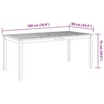 vidaXL Ensemble à manger de jardin 9 Pièces bois d'acacia solide