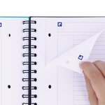 Cahier Spirale MULTINOTES A4+ 160P Perforées Lignée 7mm 90g coloris aléatoire OXFORD