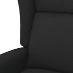 vidaXL Fauteuil de massage Noir Tissu