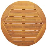 vidaXL Ensemble Bistro Pliable 3 pièces avec Coussins en Bois Massif d'Acacia