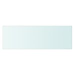 vidaXL Panneaux d'étagère 2 Pièces Verre Transparent 60x20 cm