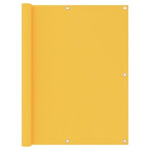 vidaXL Écran de balcon Jaune 120x500 cm Tissu Oxford