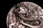 WINGED DRAGON OF THE HERITAGE 9 Dragons Series 5 Once Argent Monnaie 18888 Francs Chad 2024