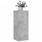 vidaXL Armoire murale gris béton 34 5x34x90 cm