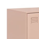 vidaXL Buffet haut rose 67x39x95 cm acier