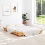 vidaXL Cadre de lit Bambou 140x200 cm