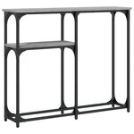 vidaXL Table console sonoma gris 90x22 5x75 cm bois d'ingénierie