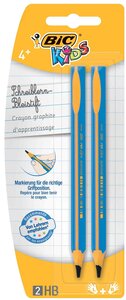 Pqt de 2 KIDS Crayon de papier Apprentissage mine 4mm HB BIC