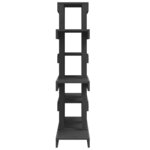 vidaXL Support à plantes Gris 85x25x109 5 cm Bois massif de pin