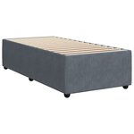 vidaXL Cadre de lit Gris foncé 80x200 cm Velours