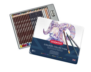 Crayon de couleur Derwent Collection Boite 24 pieces