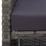 vidaXL Mobilier à dîner extérieur 13Pièces coussins Poly rotin Anthracite