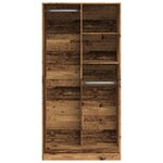 vidaXL Garde-robe vieux bois 100x50x200 cm bois d'ingénierie