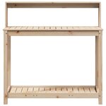 vidaXL Table de rempotage et étagères 108x50x109 5 cm bois massif pin