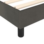 vidaXL Cadre de lit Gris foncé 100 x 200 cm Velours