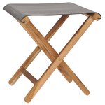 vidaXL Chaises pliables lot de 2 Bois teck solide et tissu Gris foncé