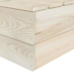 Salon de jardin meuble d'extérieur ensemble de mobilier palette 5 pièces bois d'épicéa imprégné 02_0018418