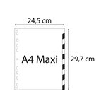 Intercalaires mensuels maxi A4+ en polypropylène, 12 divisions - Assortis