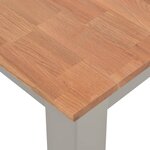 vidaXL Table de salle à manger 180x90x74 cm Bois de chêne solide