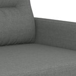 vidaXL Ensemble de canapés 2 Pièces coussins gris foncé tissu