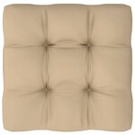 vidaXL Pouf palette de jardin noir bois de pin imprégné