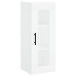 vidaXL Buffet haut Blanc 34 5x34x180 cm Bois d'ingénierie