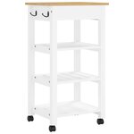 vidaXL Chariot de cuisine MONZA 48x40x90 cm bois massif de pin