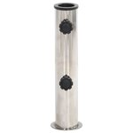 vidaXL Base de parasol pour mât Ø38/48 mm argenté inox