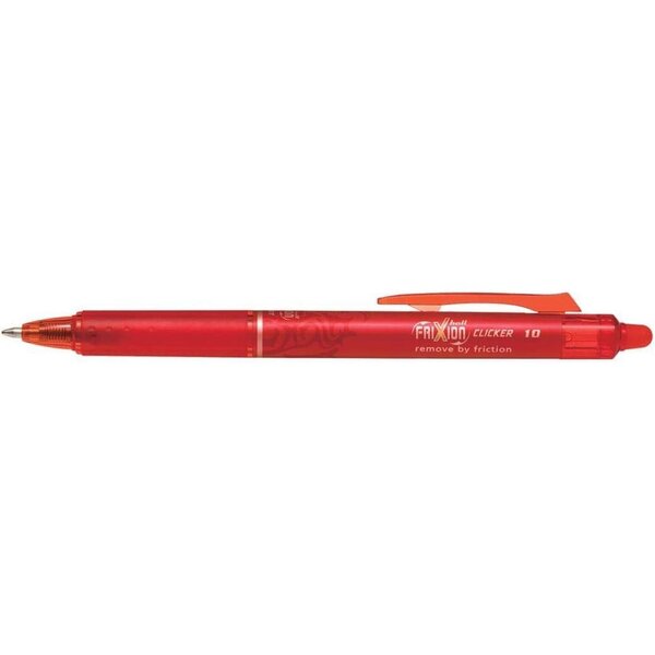 Stylo roller frixion ball clicker 10 pointe large rouge x 12 pilot