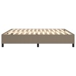 vidaXL Cadre de lit Taupe 160x200 cm Tissu