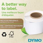 Rouleau 160 etiquettes labelwriter high performance 25 x 54 mm dymo
