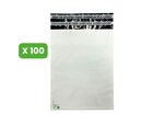 100 Enveloppes plastique Aller Retour 60 microns N°2 - 320×410mm