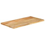 vidaXL Dessus de table 100x60x2 5 cm bord vivant bois massif manguier