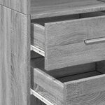 vidaXL Buffet haut sonoma gris 40x42 5x185 cm bois d'ingénierie