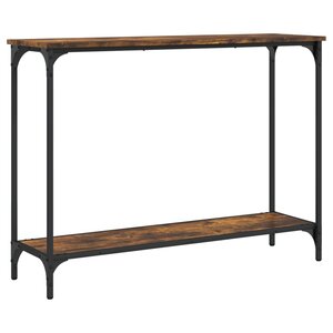vidaXL Table console chêne fumé 101x30 5x75 cm bois d'ingénierie