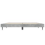 vidaXL Cadre de lit gris béton 140x190 cm bois d'ingénierie