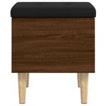 vidaXL Banc de rangement chêne marron 42x42x46 cm bois d'ingénierie