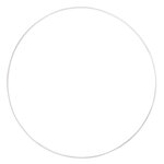 Anneau en métal revêtu 60cm blanc