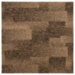 vidaXL Carreaux de tapis de sol 20 Pièces 5 m² Marron