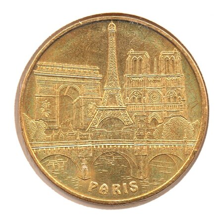 Mini médaille monnaie de paris 2009 - trois monuments parisiens