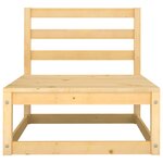 vidaXL Salon de jardin 10 Pièces avec coussins Bois de pin massif