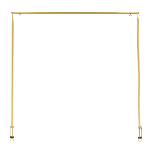 Esschert Design Tige de table décorative avec pince doré
