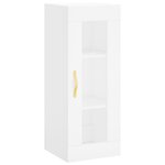 vidaXL Buffet haut Blanc 34 5x34x180 cm Bois d'ingénierie