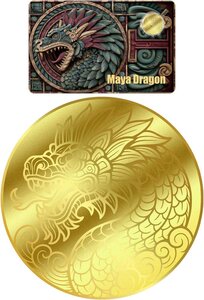 Monnaie MAYA DRAGON 1/200 Oz Or 30$ Liberia 2026 (PRÉCOMMANDE)