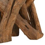vidaXL Table basse Bois flottant de teck massif 60 cm